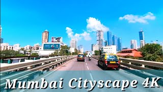 Mumbai City Skyline 4K |                                     Haji Ali Dargah - Worli Naka | India