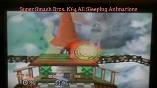 Super Smash Bros N64 All Sleeping Animations