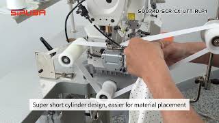 Small Cylinder-bed Interlock Machine with Right Trimmer《SiRUBA S007KD-W532-356/SCR/CX/UTT/RLP1》