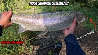 Steelhead Fishing! Caught the Biggest Fish on the River!