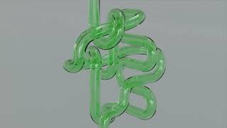 A Broken Mantaflow Water Simulation With Glass Pipe - Blender 3.1.2