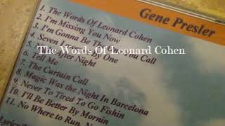 Gene Presler - The Words Of Leonard Cohen - 2001