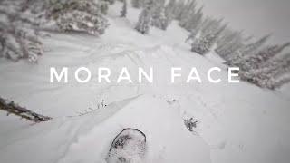 Jackson Hole Resort - Snowboarding on Moran Face Powder