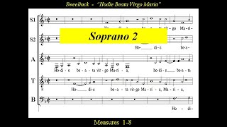 Sweelinck - Hodie Beata Virgo Maria - Soprano 2