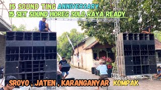 Satu kampung di kupeng sound horeg 15 set anniversary sound ting