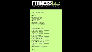 FITNESSLab personal and functional training PLAN B LIVE NO 8