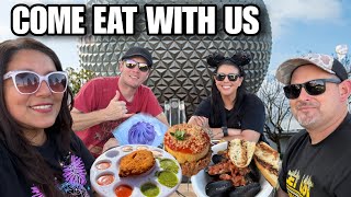 Skyliner to EPCOT! Festival of the Arts Food Tour 🎨🍴 | Disney Food Vlog