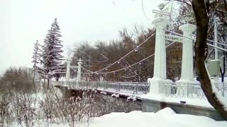 Уфа Зимнее утро у мостика