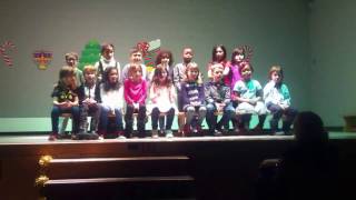 Dovercourt Winter Concert - Alex's Grade 1 Class performing De Colorato Sono