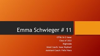 EMMA SCHWIEGER # 11