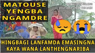 Old women selling vegetables into the rain 🌧️😭 / Matouse yengba ngamdre