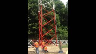 The first part of the tower going up!