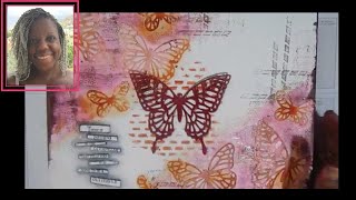 How to make a mixed media butterfly canvas 🦋