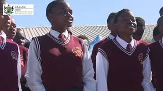 North West MEC for Education Viola Motsumi  Entertaining Crowd in Mogogelo