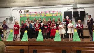 Orion preschoolers sing "S.A.N.T.A."