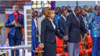 Bishop Ben performs a powerful benediction prayer like never before to PresidentWilliamRuto and Jcm