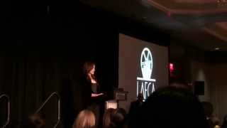 Angelina Jolie introduces legend Gena Rowlands at LAFCA Awards 2015