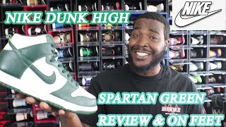 *EARLY* NIKE DUNK HIGH SPARTAN GREEN/PRO GREEN REVIEW & ON FEET!