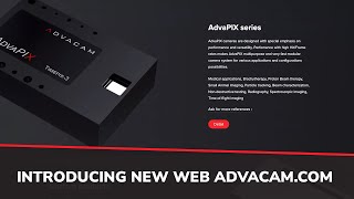 Advacam has a new look online
