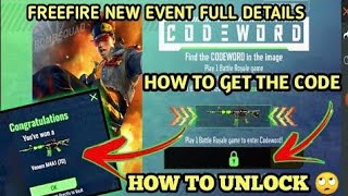 Free fire codeword new event full details