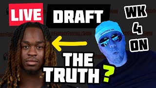 😮TRUTH about Ashton Jeanty; 🏈Live Fantasy Football Draft
