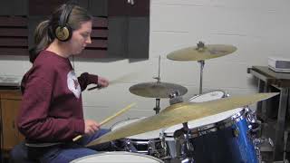 "Take On Me" drum cover by Kelby Taylor