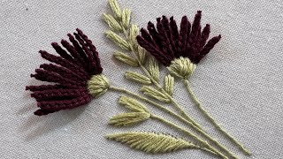 Marvellous flower embroidery design | hand embroidery design | hand stitch 