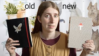 Finishing a sketchbook and starting a new one | PAINT WITH ME