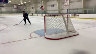 Stickhandling and Shooting- Home Hockey Drill