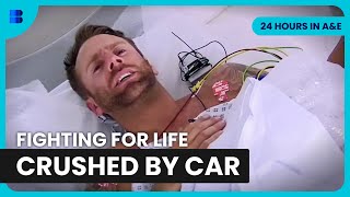 Car Crushes Mechanic Against Wall St Georges A&E | 24 Hours in A&E