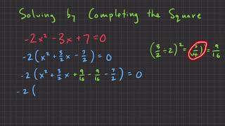 Gr10 Adv: Solving Quadratics with Completing the Square