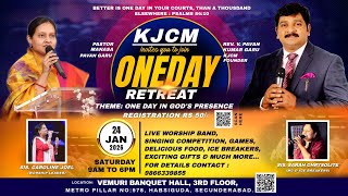 KJCM - One day Retreat | 24 Jan 2026 | Rev. V. Pavan Kumar garu | #live