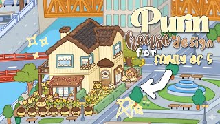 🏠✨ ADORABLE PURIN FAMILY HOUSE for 5 in Toca Boca! 🍮💛 | Cozy Aesthetic Home Tour  | Toca Life World