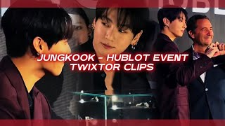 JUNGKOOK HUBLOT EVENT CLIPS | TWIXTOR CLIPS FOR EDITS | JUNGKOOK X HUBLOT 
