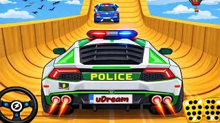Impossible Police Car Mega Ramp Stunts | Crazy Police Jeep Racing 3D Game | Android Gameplay