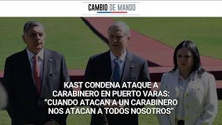 Kast condemns attack on police officer in Puerto Varas