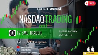 LIVE: Trading Nasdaq With ICT Strategy | Real Trades + Market Breakdown -  (2026, March 24th)