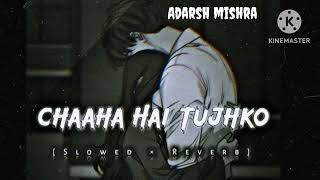 CHAAHA HAI TUJHKO SLOWED × REVERB song Adarsh mishra lofi song Adarsh mishra 
