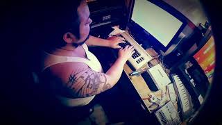 Working on a song with a Commodore 64 & a few 80's Casio keyboards.