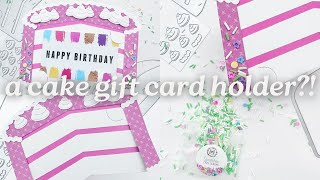 How To Assemble our Cake Gift Card Holder!