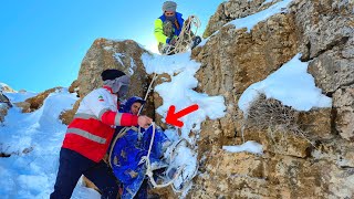 Rescue operation for homeless mother trapped in avalanche