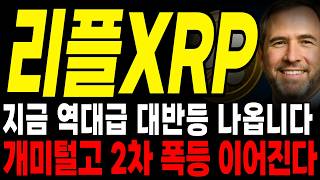 [리플]실시간 긴급!! 드디어 모든 악재 끝났다  지금부터 미친 폭등 나옵니다