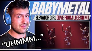 J-rock fan reacts to BABYMETAL - Elevator Girl LIVE from BEYOND THE MOON [2019] Legend M REACTION!