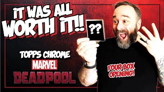 MASSIVE AUTO! Opening Four Hobby Boxes of Topps Chrome Deadpool!