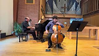 Chopin Cello Sonata---3rd mvt (Largo).   Jacques-Pierre Malan, cello and Daniel Weiser, piano