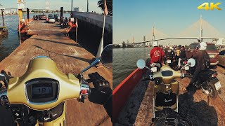 Vespa พาซิ่ง | Vespa Primavera 75th | Akrapovic | 4K Onboard | แพข้ามฝากพระประแดง | ASMR