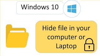Hide Personal Files /Folder lock Windows 10 || Tech problem solving || Arefin Sumon.
