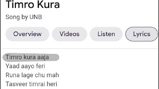 UNB - Timro Kura (cover by Prijan Gurung)