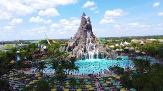 [4K] Universal's Volcano Bay Aerial Drone Footage! Orlando Florida 2023