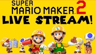 Super Mario Maker 2: Live Stream Playing YOUR Levels!  (Road to 3k)